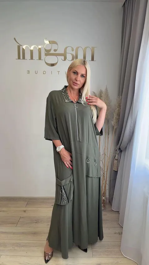 SUKNELĖ PUOŠNI APYKAKLĖ 4214