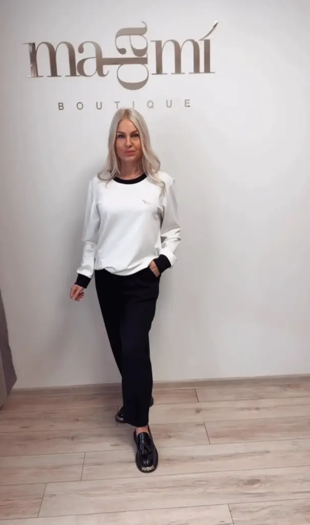 Balta, kokybiško trikotažo palaidinė