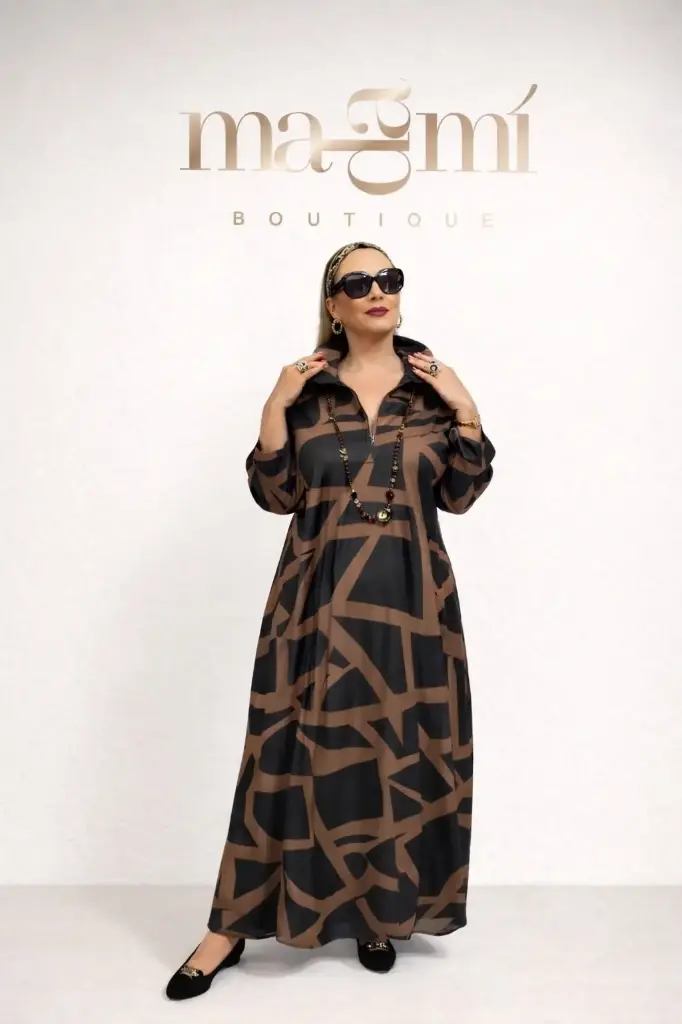 Elegantiška, laisvai krintanti suknelė